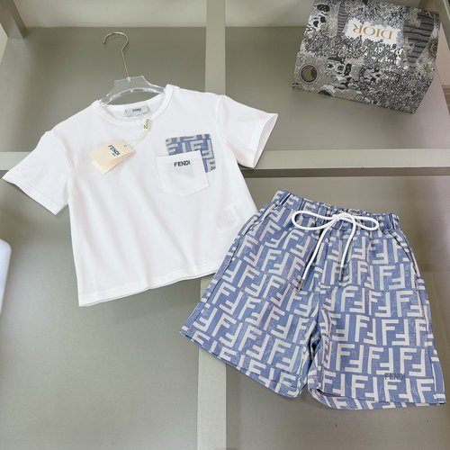 Fendi Kids Premium Pique Set, Breathable & Stylish 
