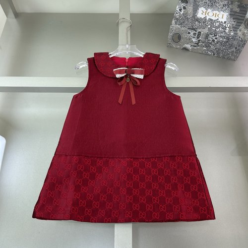 Gucci Premium Girls Dress with Imported Fabric & Cotton Lining