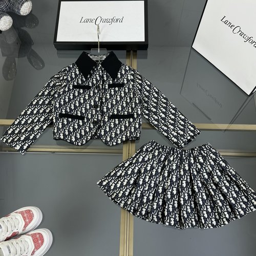 Dior Girls 100 Cotton Two-Piece Set - Comfortable & Stylish