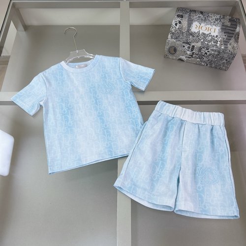 Dior Kids Premium Cotton Set with 3D Embossed Print
