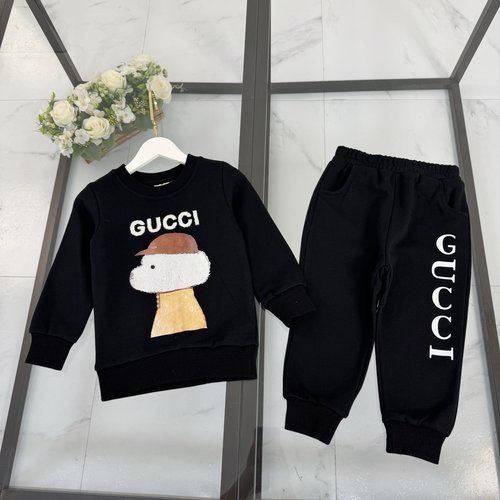 Gucci Premium Kids 2-Piece Set, 340g Double Yarn, Comfortable & Stylish