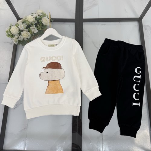 Gucci Premium Kids 2-Piece Set - Heavy Double Yarn, Comfortable & Stylish 