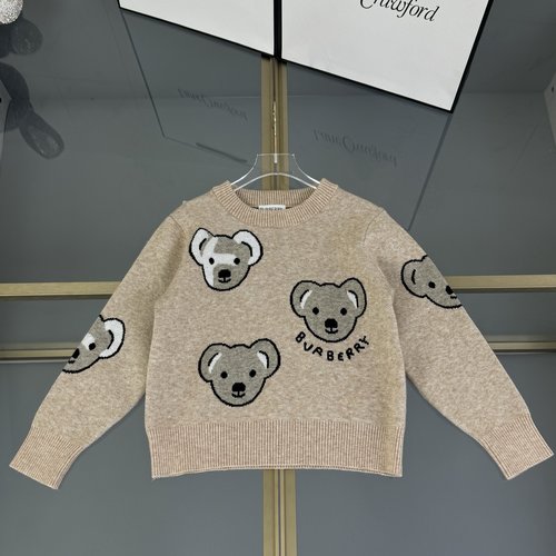 Burberry Kids Classic Teddy Bear Cashmere Blend Knit Sweater