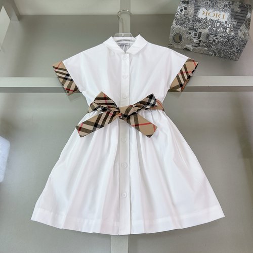 Burberry Premium Girls Plaid Belted British Dress