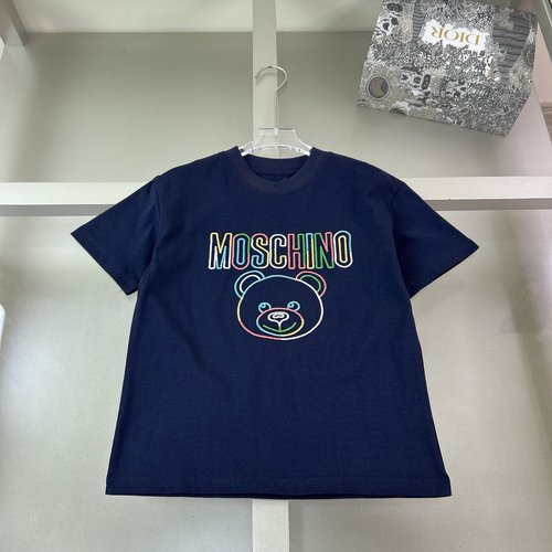 Moschino Premium Kids Cotton T-Shirt with Towel Embroidery