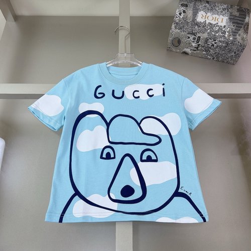Gucci Kids 3D Letter Print Cotton Tee 