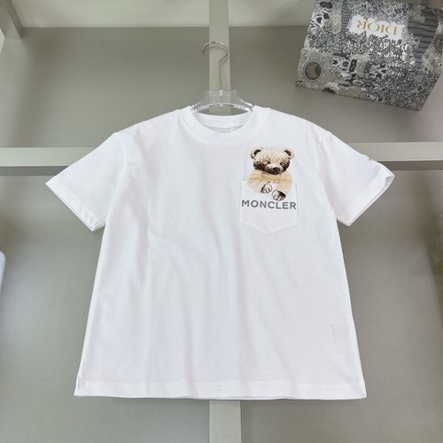 Moncler Kids Premium Cotton T-Shirt with 3D Letter Print