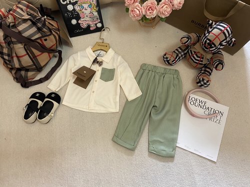 Burberry Boys Premium Cotton Set, Comfortable & Stylish 