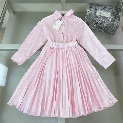 Gucci Girls Chiffon Dress Set, Comfortable & Stylish 