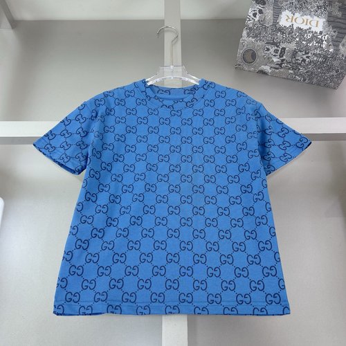 Gucci Premium Kids T-Shirt 100 Cotton 3D Embossed Print 