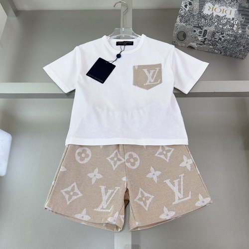 LV Kids Imported Jacquard Outfit Set - Comfortable & Stylish 