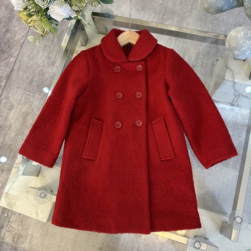 Burberry Girls Cashmere Coat Double-Breasted Classic Style