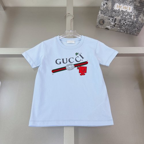 Gucci Kids Spring T-Shirt Mr. Men Little Miss Print Pure Cotton Fun