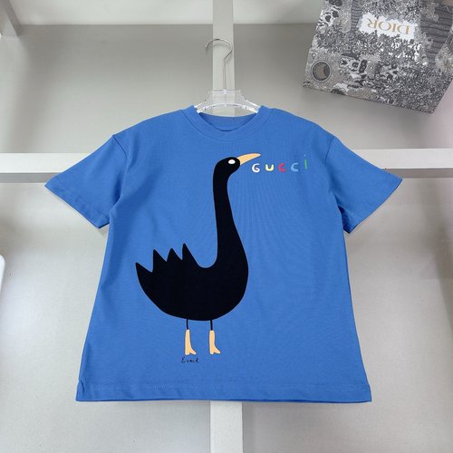 Gucci Kids Premium Cotton T-Shirt with Foam Print