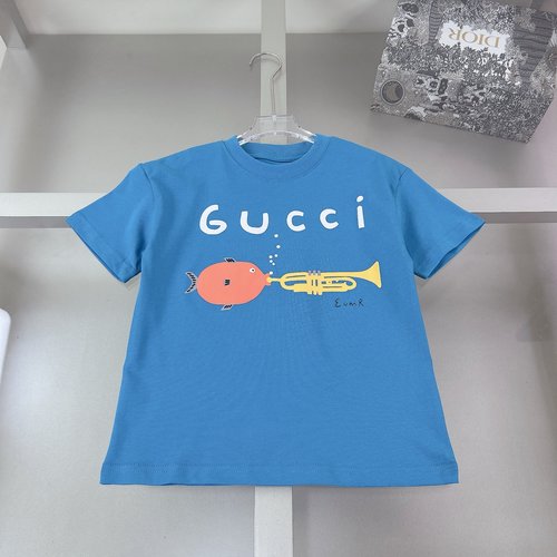 Gucci Kids Premium Cotton Foam Print T-Shirt