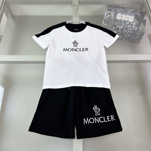Moncler Kids Boys & Girls Cotton Set Letter Print Breathable