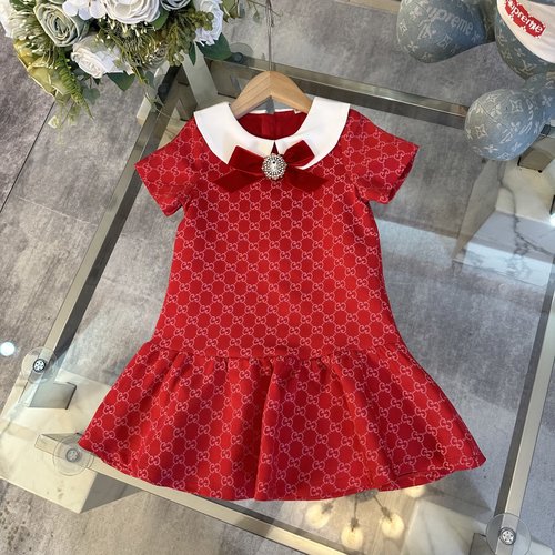 Gucci Girls High-end Dress with Imported Custom Fabrics & Trims