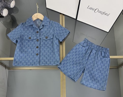 Gucci Kids Jacquard Denim Set - Comfortable & Stylish