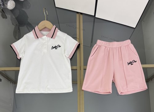 Dior Kids Premium Set with Letter Embroidery, Comfortable & Stylish