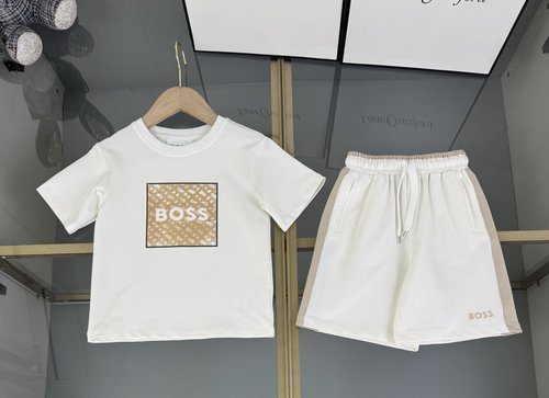 Boss Kids Premium Cotton Tracksuit with Logo & Color Block 