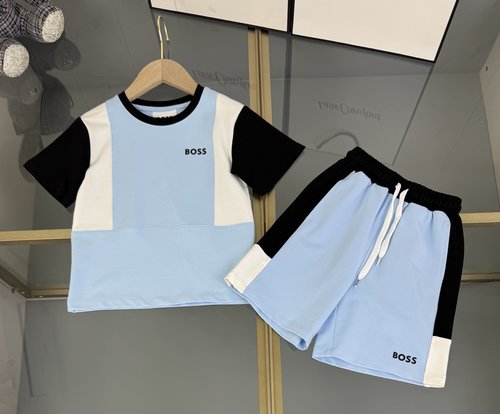 Boss Kids Premium Cotton Tracksuits with Logo & Color Block 