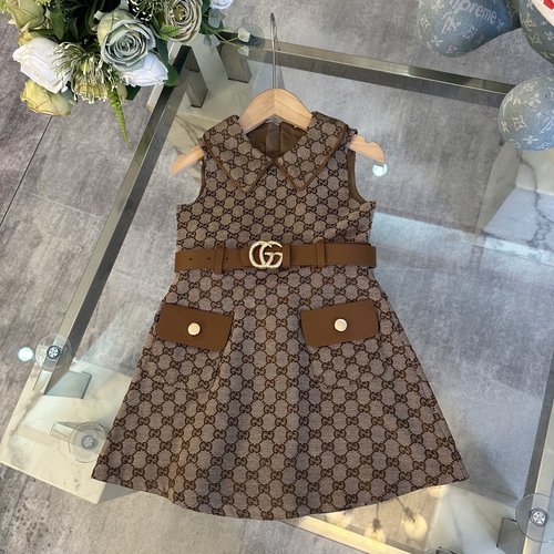 Gucci High-end Girls 100 Cotton Stylish & Comfortable Dress