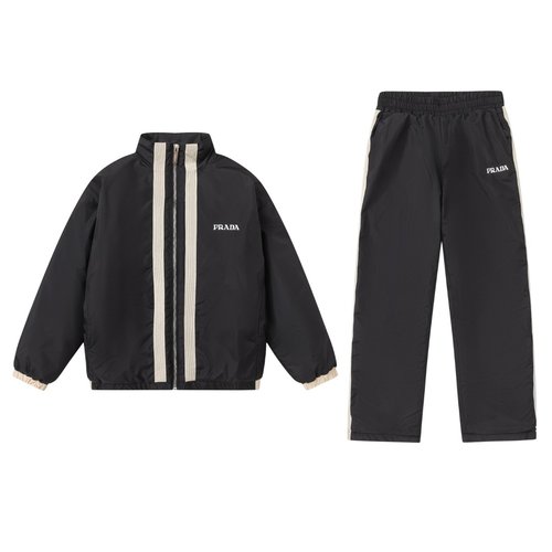 Prada Kids Colorblock Tape Sport Thin Cotton Set