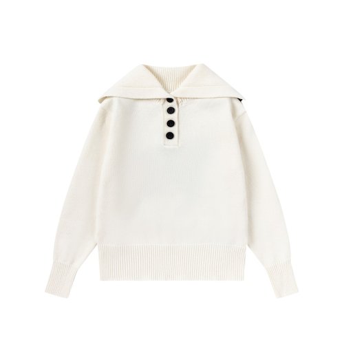 Dior Girls Wool-Blend Star Sailor Collar Sweater